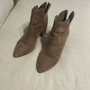 Tan booties